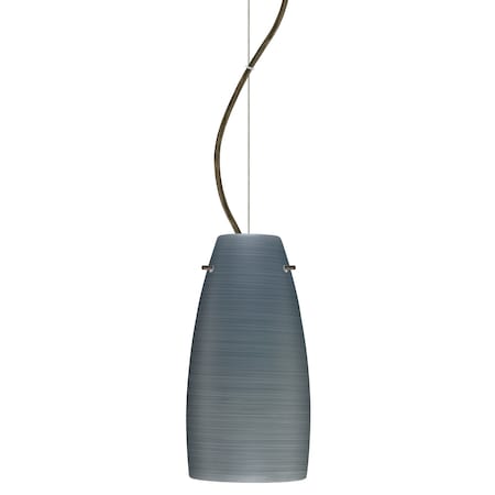Besa Lighting Tao 10 Cord Pendant, Titan, Bronze Finish, 1x9W LED 1KX-1512TN-LED-BR